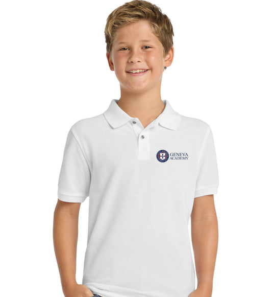 Geneva Academy Girls & Boys Jersey Knit Polo