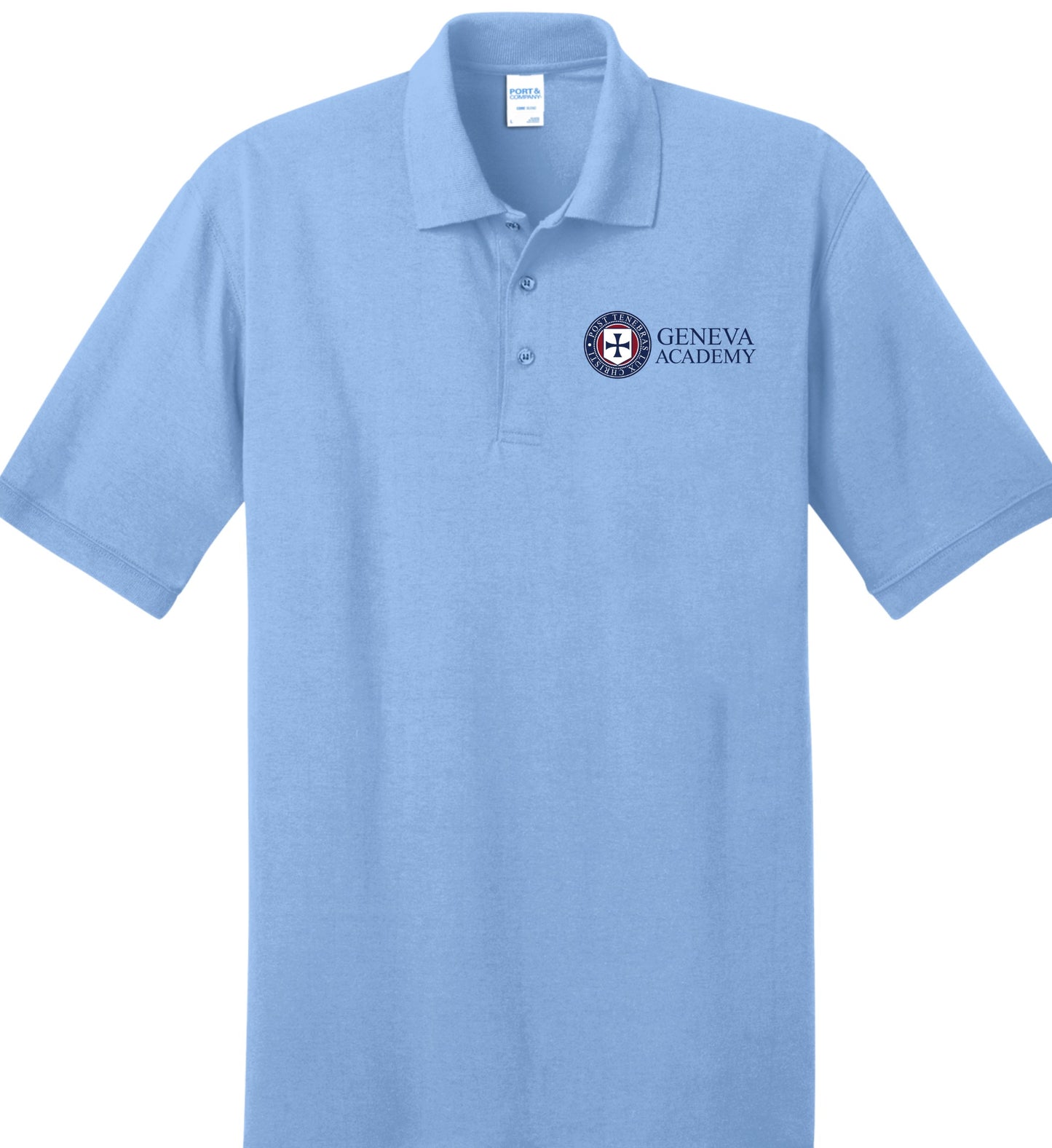 Geneva Academy Adult Jersey Knit Polo