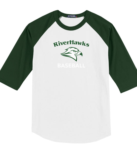 Jr. Riverhawks 3/4 Sleeve T-Shirt - Youth and Adult