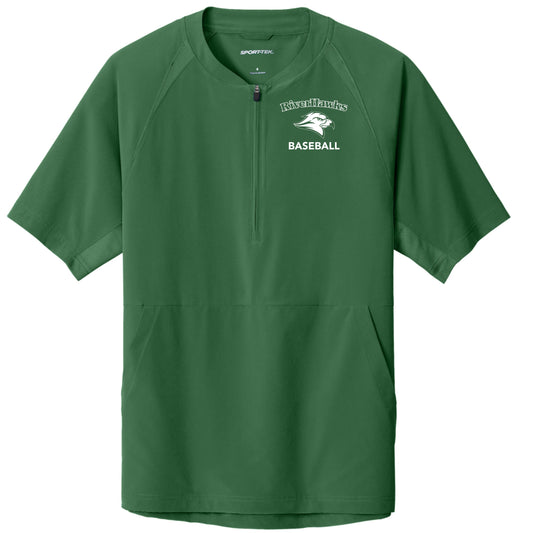 Jr. Riverhawks 1/2 Zip Short Sleeve Jacket - Youth and Adult