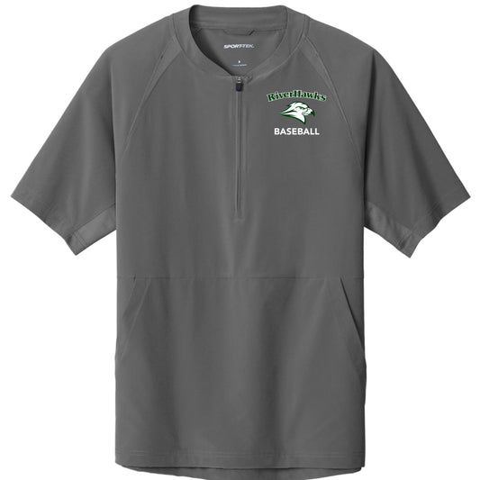Jr. Riverhawks 1/2 Zip Short Sleeve Jacket - Youth and Adult