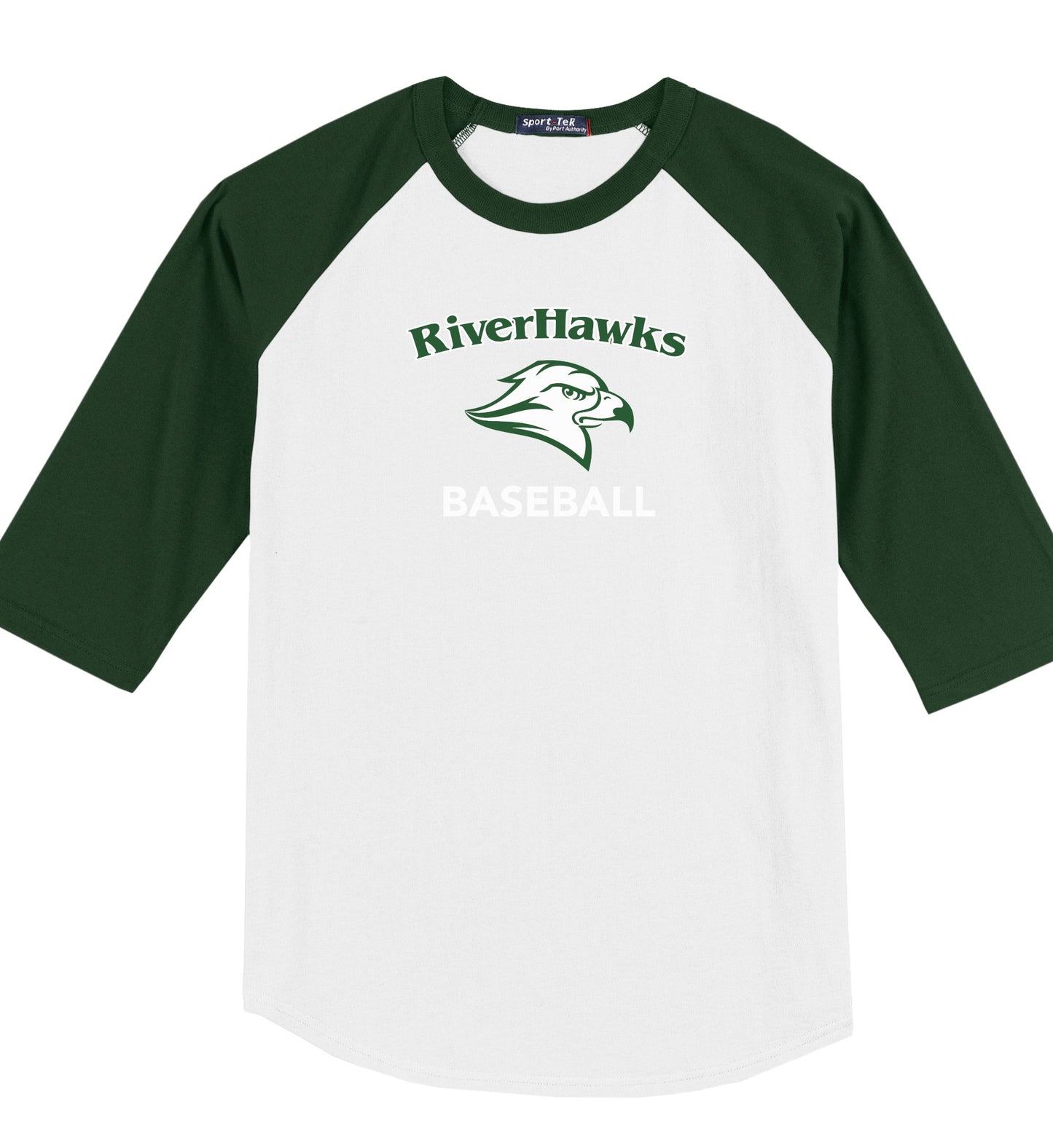 Jr. Riverhawks 3/4 Sleeve T-Shirt - Youth and Adult